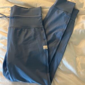 Vuori Blue Performance Leggings High Waist Full Length